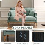 56.7" Loveseat Sofa with Pillows and USB Port