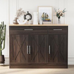 Modern Farmhouse Sideboard Buffet Cabinet with Storage
