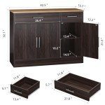 Modern Farmhouse Sideboard Buffet Cabinet with Storage