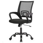 Ergonomic Adjustable Black Office Chair with Lumbar Support