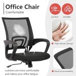 Ergonomic Adjustable Black Office Chair with Lumbar Support