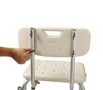 Heavy-Duty Adjustable Shower Chair with Armrests