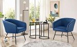 Yaheetech Black Round Nesting End Table Set