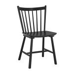 Set of 4 Black Farmhouse Dining Chairs