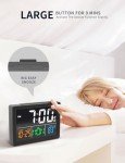 Sleek LED Alarm Clock with USB Charger