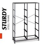 WLIVE Tall Black Dresser with 10 Drawers