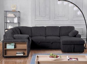 Oversized U-Shaped Convertible Sectional Sofa Bed
