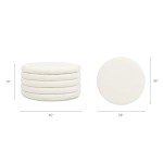 Fuji 36" Round Upholstered Boucle Storage Ottoman
