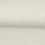 Elegant 19” Round White Boucle Ottoman Footrest