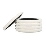 Fuji 36" Round Upholstered Boucle Storage Ottoman