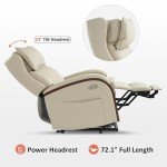 MCombo Massage Power Lift Recliner Chair - Cream