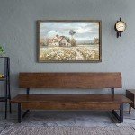 Rustic Barn Wall Art with Meadow Landscape