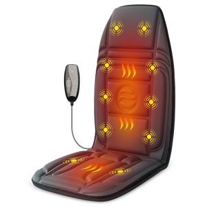 Vibration Back Massager Pad with Heat & Motors