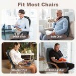 Vibration Back Massager Pad with Heat & Motors