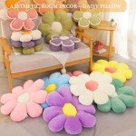 White Flower Shaped Throw Pillow - 15.7