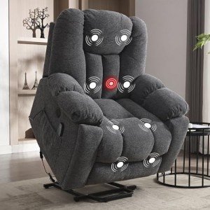 Power Lift Recliner Chair with Massage & Heat