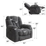 Power Lift Recliner Chair with Massage & Heat