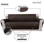 Reversible Loveseat Cover for Dogs - Chocolate/Beige