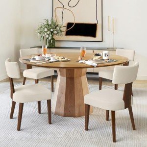 LUE BONA Set of 4 Mid Century Dining Chairs