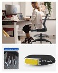 Adjustable Height Drafting Chair with Lumbar Support