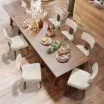 LUE BONA Set of 4 Mid Century Dining Chairs