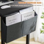Stylish 55-Inch Black Computer Desk with Storage