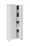 Farmington 31.5" Wide Ivory Pine Storage Cabinet