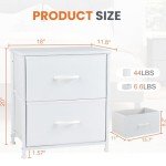 Stylish Set of 2 Nightstands with Drawers