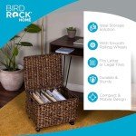 BIRDROCK HOME Rolling File Cabinet with Wheels