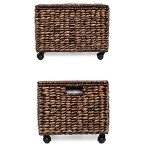 BIRDROCK HOME Rolling File Cabinet with Wheels