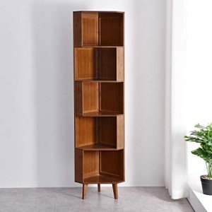 Industrial Corner Cube Bookshelf for Home Office
