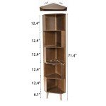 Industrial Corner Cube Bookshelf for Home Office
