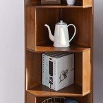 Industrial Corner Cube Bookshelf for Home Office