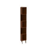 Industrial Corner Cube Bookshelf for Home Office