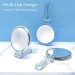 30X Magnifying Travel Mirror with Handle