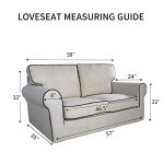 Stretchy Non-Slip Sofa Slipcover – Dark Gray