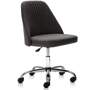 Modern Rolling Office Desk Chair - Dark Grey