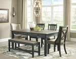 Tyler Creek Antique Black Dining Chairs, Set of 2