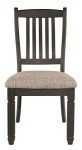 Tyler Creek Antique Black Dining Chairs, Set of 2