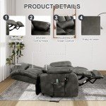 Comfortable Dual Motor Reclining Massage Chair - Gray