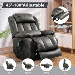 Comfortable Dual Motor Reclining Massage Chair - Gray