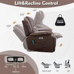 CANMOV Power Lift Recliner Chair with Massage & Heat