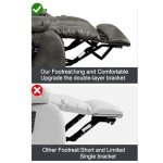 Comfortable Dual Motor Reclining Massage Chair - Gray