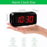 LED Digital Wall Clock with Adjustable Brightness