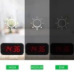 LED Digital Wall Clock with Adjustable Brightness