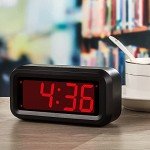 LED Digital Wall Clock with Adjustable Brightness
