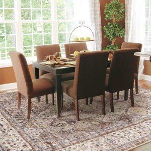Vintage Floral 8x10 Area Rug for Dining Room
