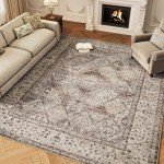 Vintage Floral 8x10 Area Rug for Dining Room