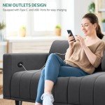 L-Shaped Velvet Sectional Couch with Ottoman
