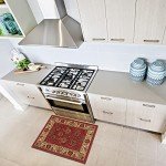 Ottohome Collection Machine Washable Non-Slip Rugs - Red